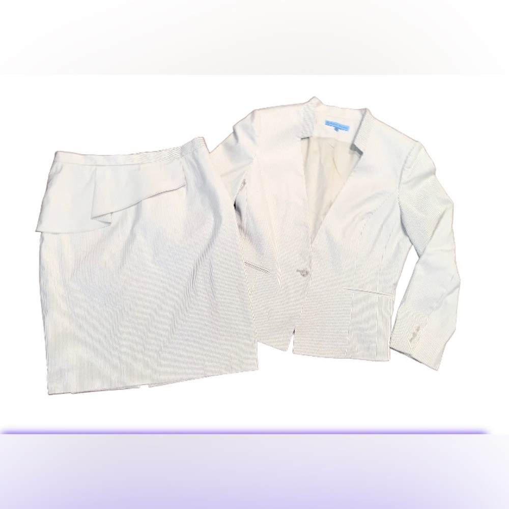 Designer Antonio Melani work Suit blazer skirt lot women’s size 10 - Picture 17 of 17